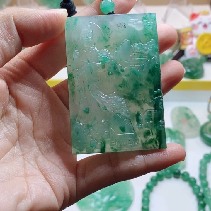 颈饰未镶嵌石英质玉车*非洲翠