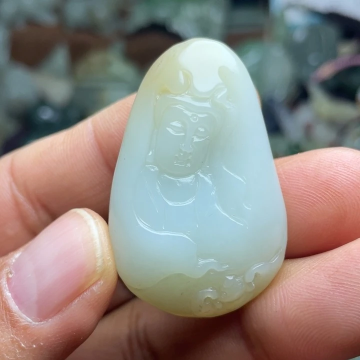 和田玉未镶嵌颈饰