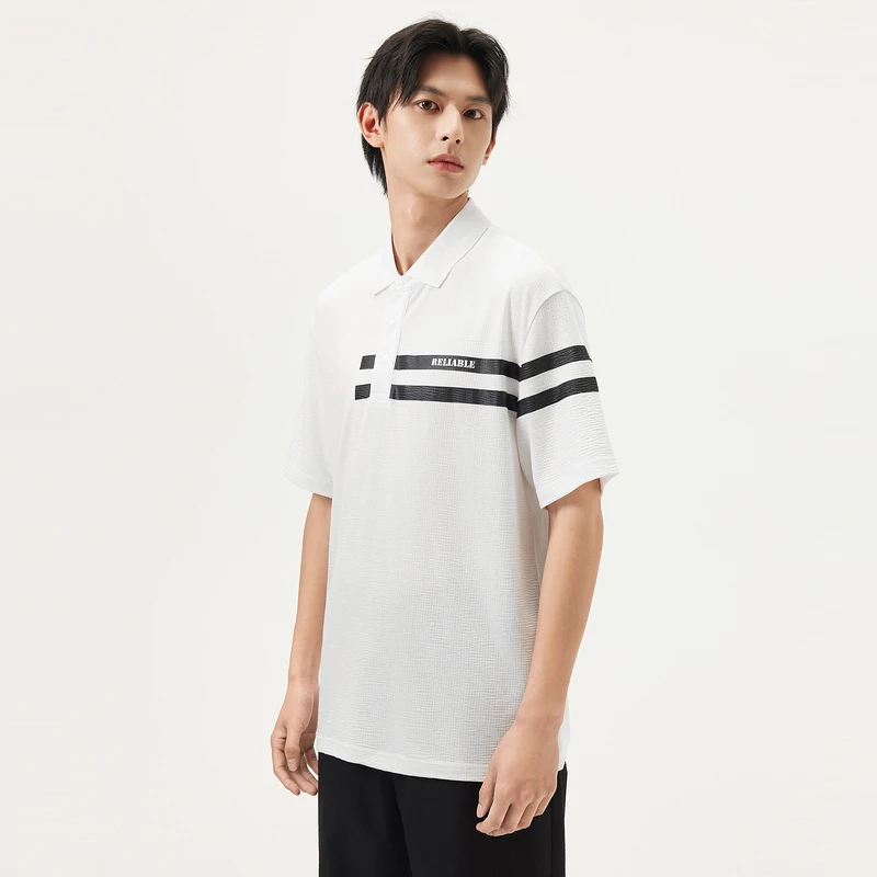 gxgjeans多色条纹短袖简约撞色POLO25年夏#J25D242026