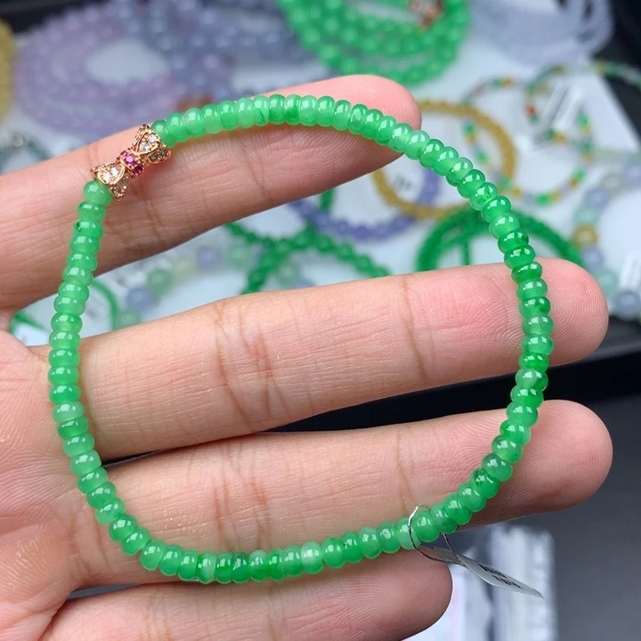 翡翠未镶嵌毛衣链