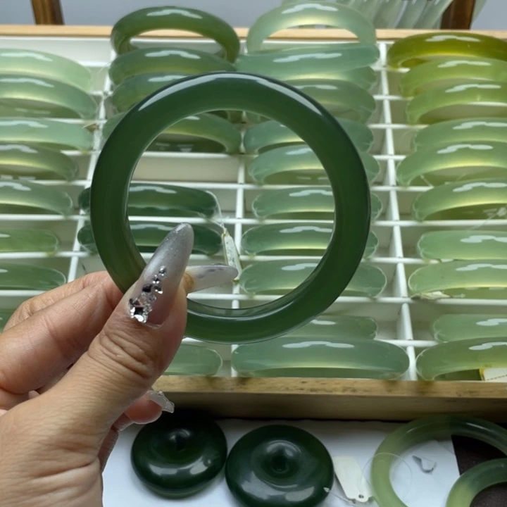 *****蛇纹石玉合金手镯