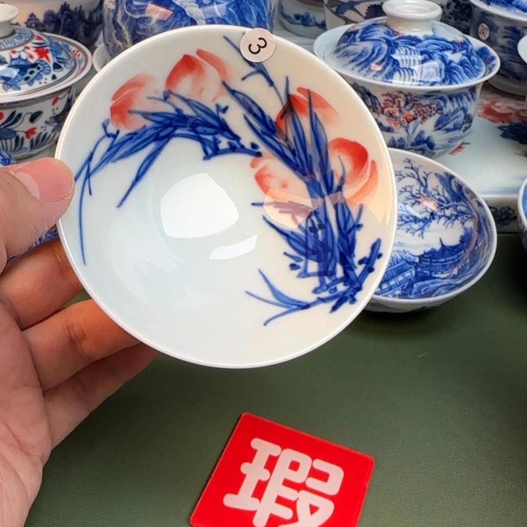 陶抖音闪购纯手工手绘开片3