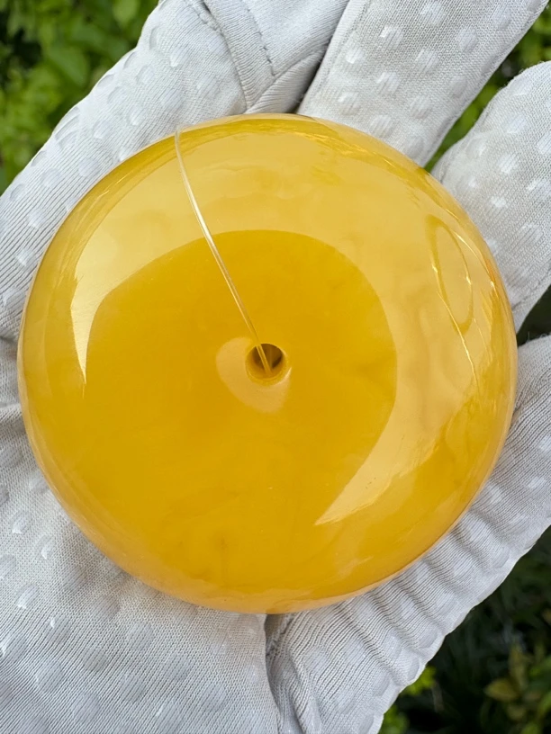 假一赔十，天然琥珀蜜蜡，蜜蜡吊坠，纹路漂亮，蜜蜡平安扣，编号90