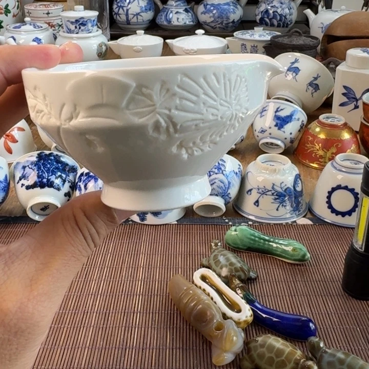 青花瓷器杯子茶具