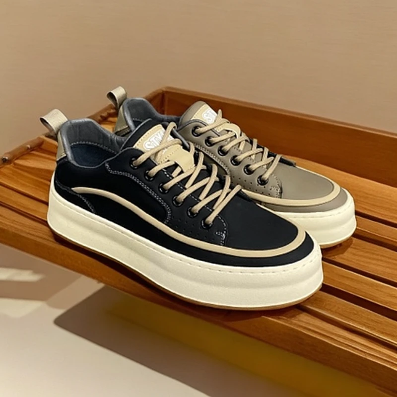 6274-新款休闲舒适皮鞋男士透气软底