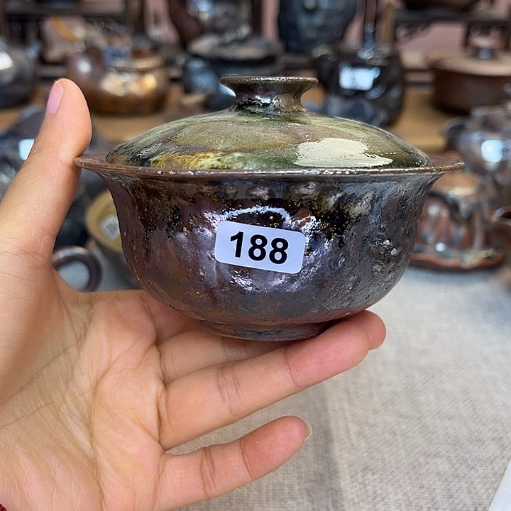 裸柴烧陶瓷手工茶器