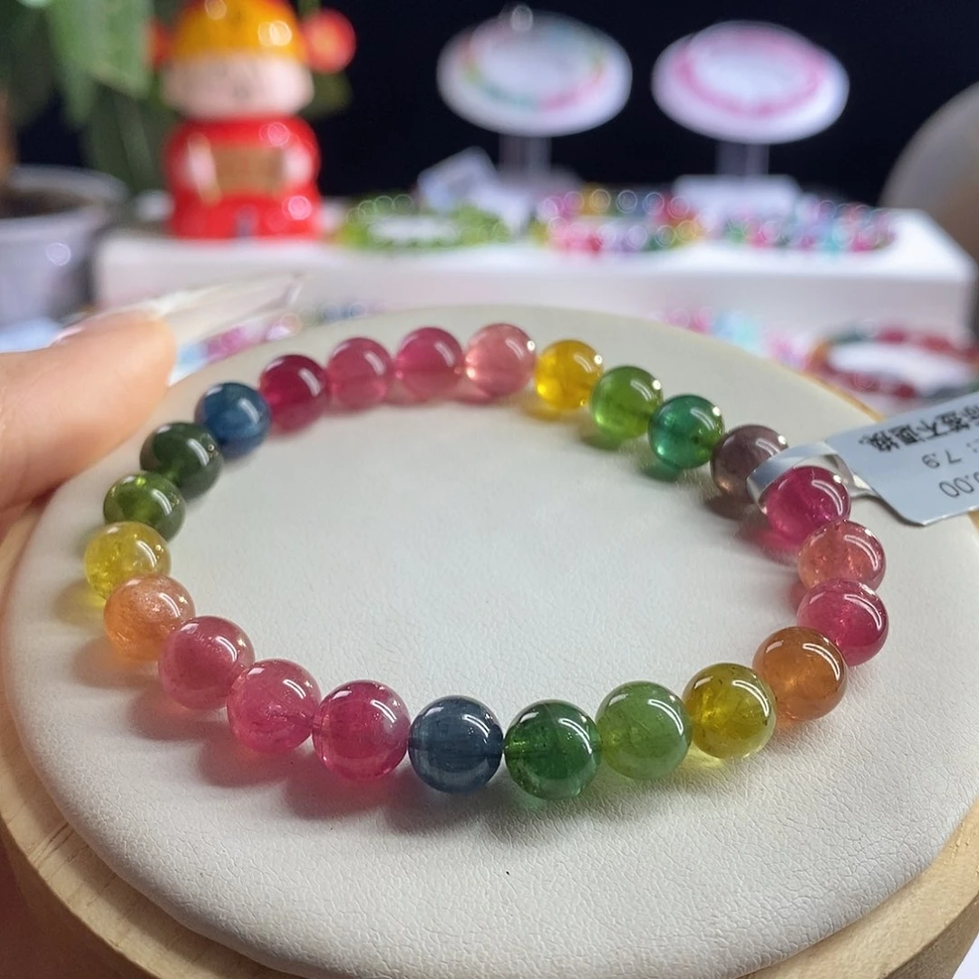 未镶嵌手链碧玺荧光