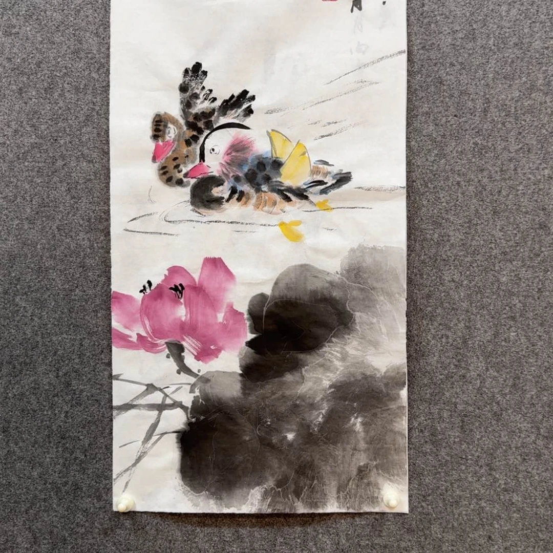 国画向上老师手绘作品