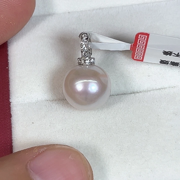 淡水珍珠银S925镶嵌颈饰