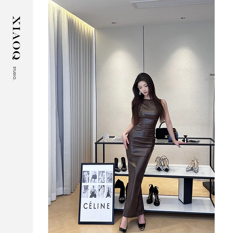 【小Q家】65339欧美风辣妹紧身性感长裙T