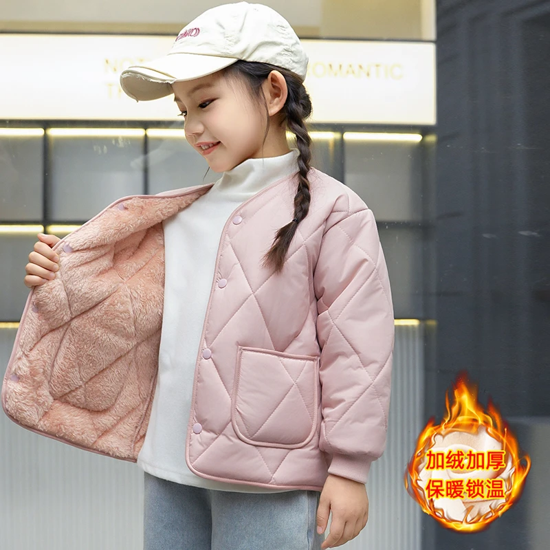 校服神器内胆棉衣儿童加绒加厚棉服男女童外套中小童夹棉内搭棉袄