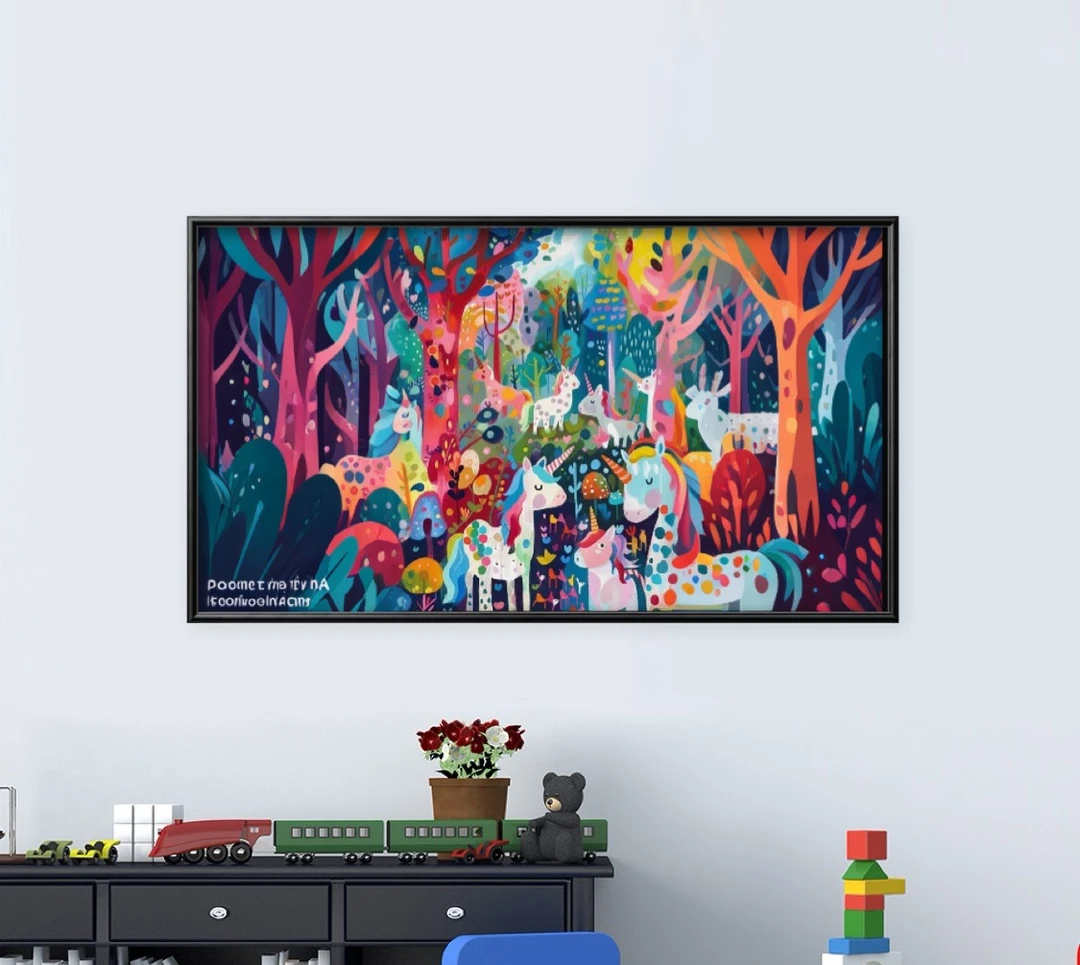 《小马宝莉》横版 My Little Pony 立体肌理挂画卧室床头治愈系童话