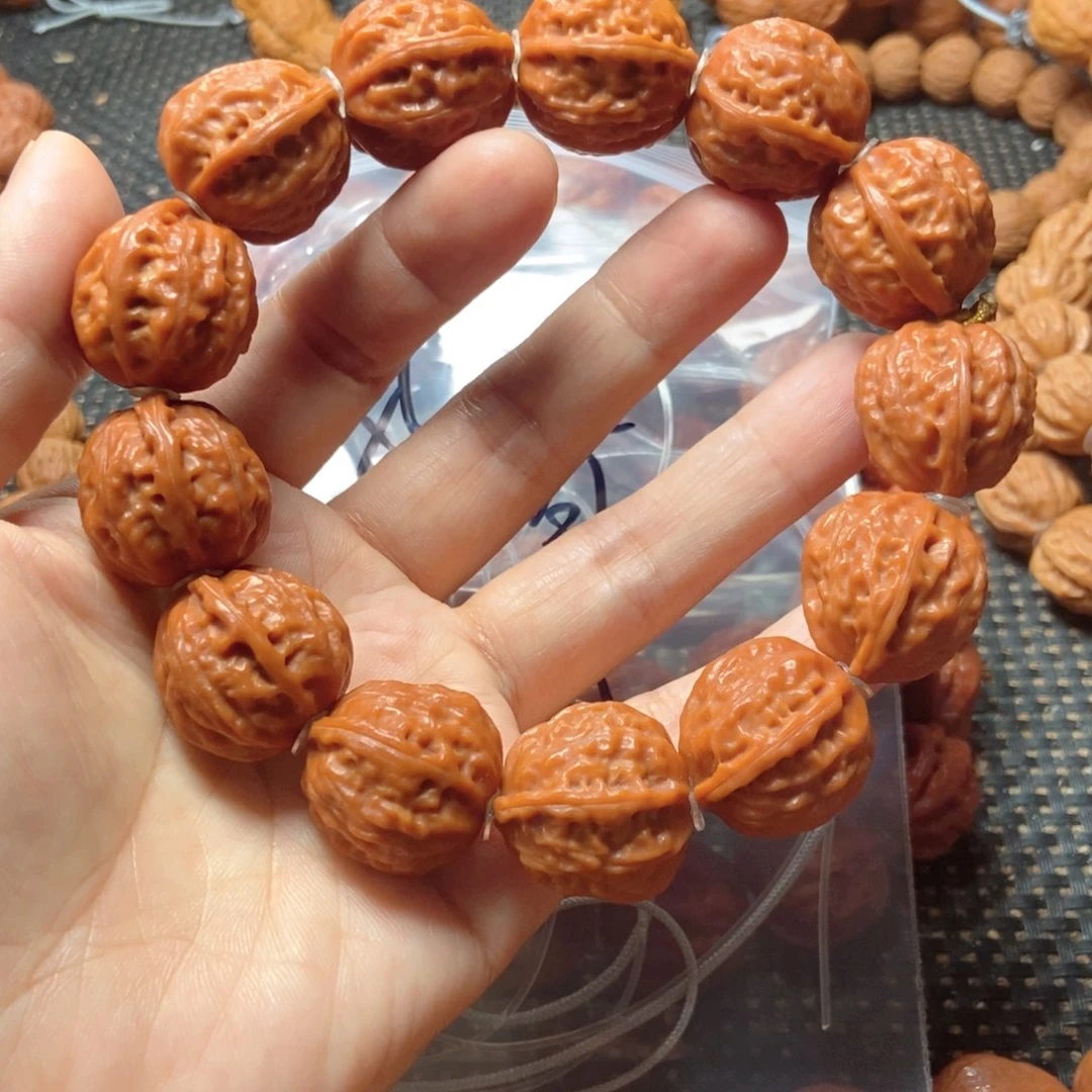 爽***大文玩核桃吊坠粗筋手串