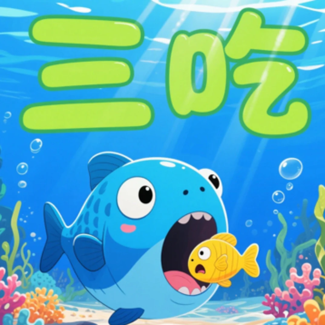 【仅展示】三吃赠品展示大鱼吃小鱼同号不吃