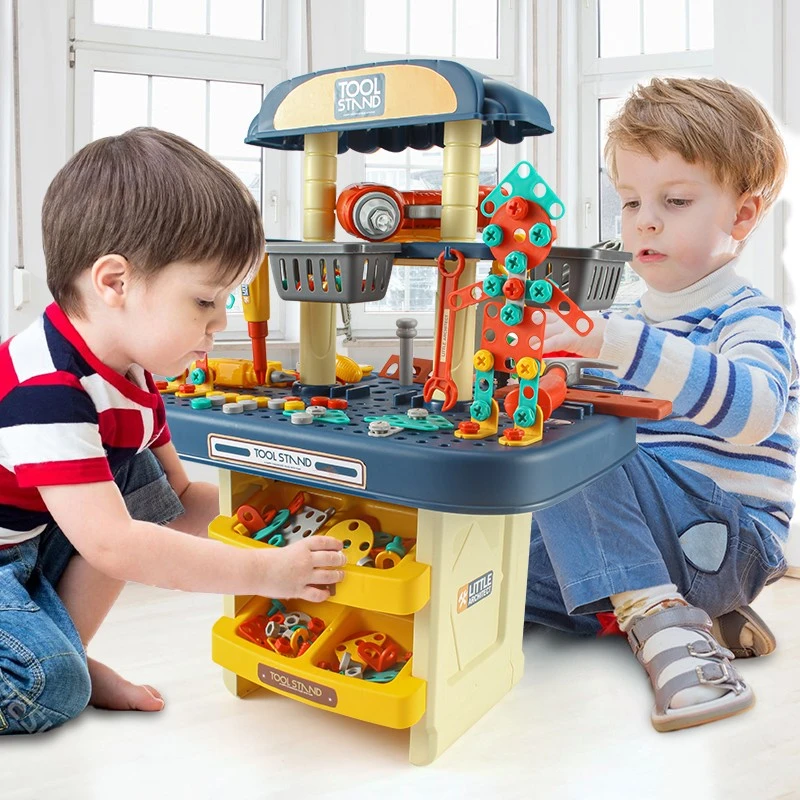 儿童修理工具箱仿真玩具套装男孩维修台拆卸宝宝益智过家家拧螺丝