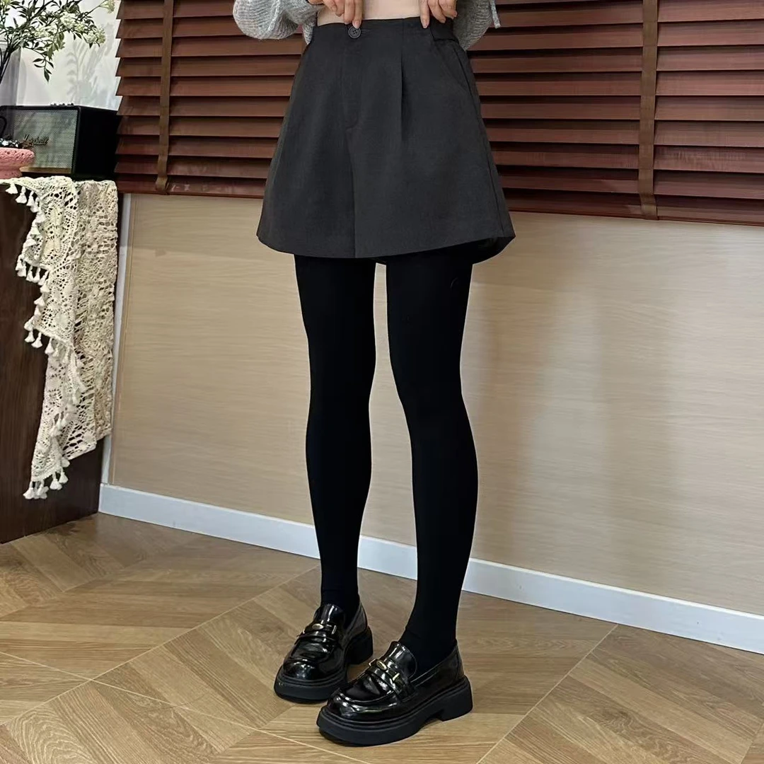 秋季西装毛呢宽松后松紧腰短裤休闲裤5-9-18