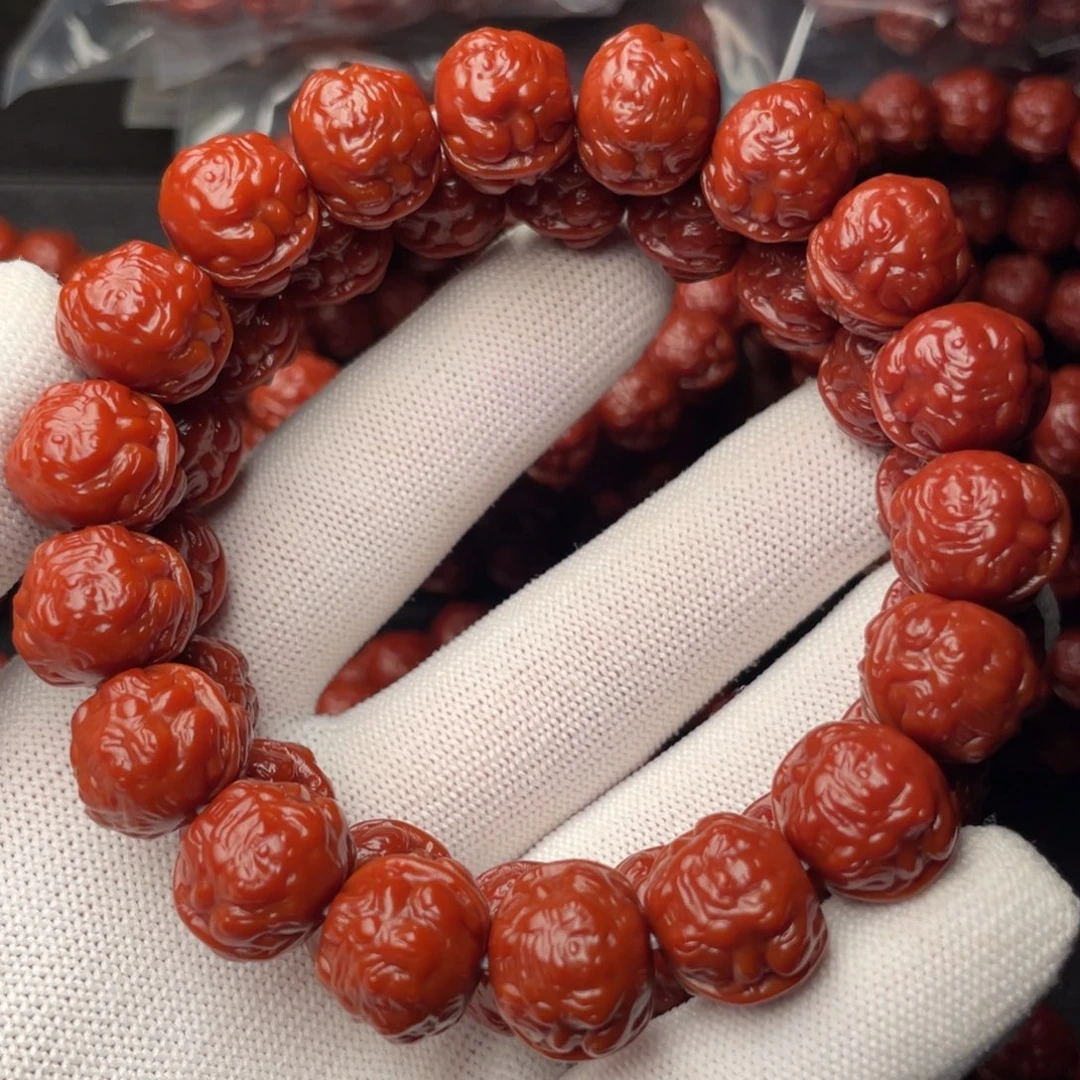 本***本猴头核桃手串蟾王