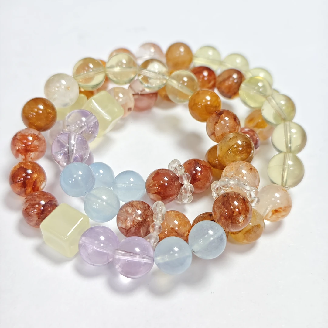 【书记甄选】天然原创水晶单圈手链 多样性发一件 约10mm 8244JC