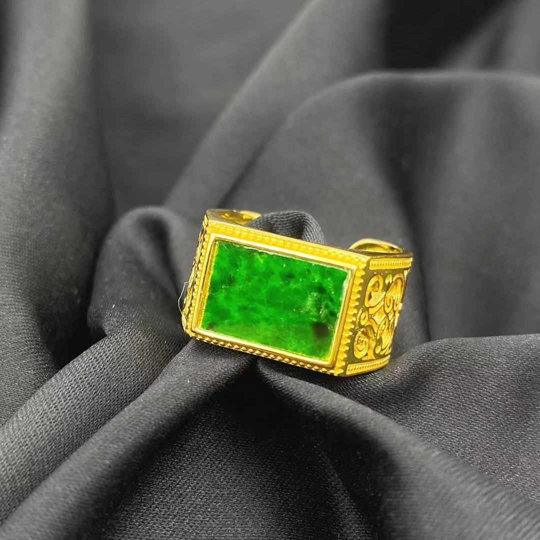 翡翠国风无事牌马鞍戒F430