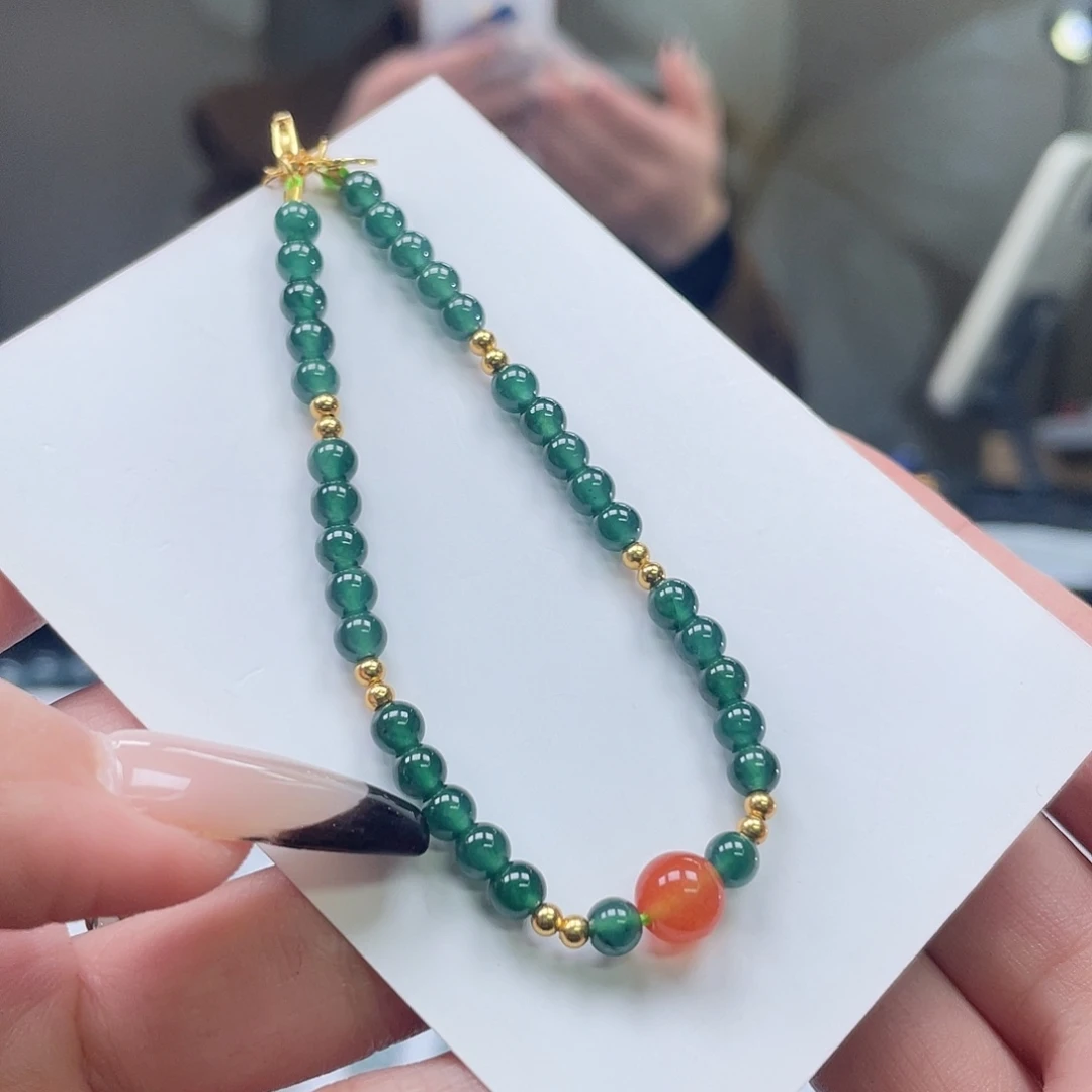 翡翠银S925镶嵌套链