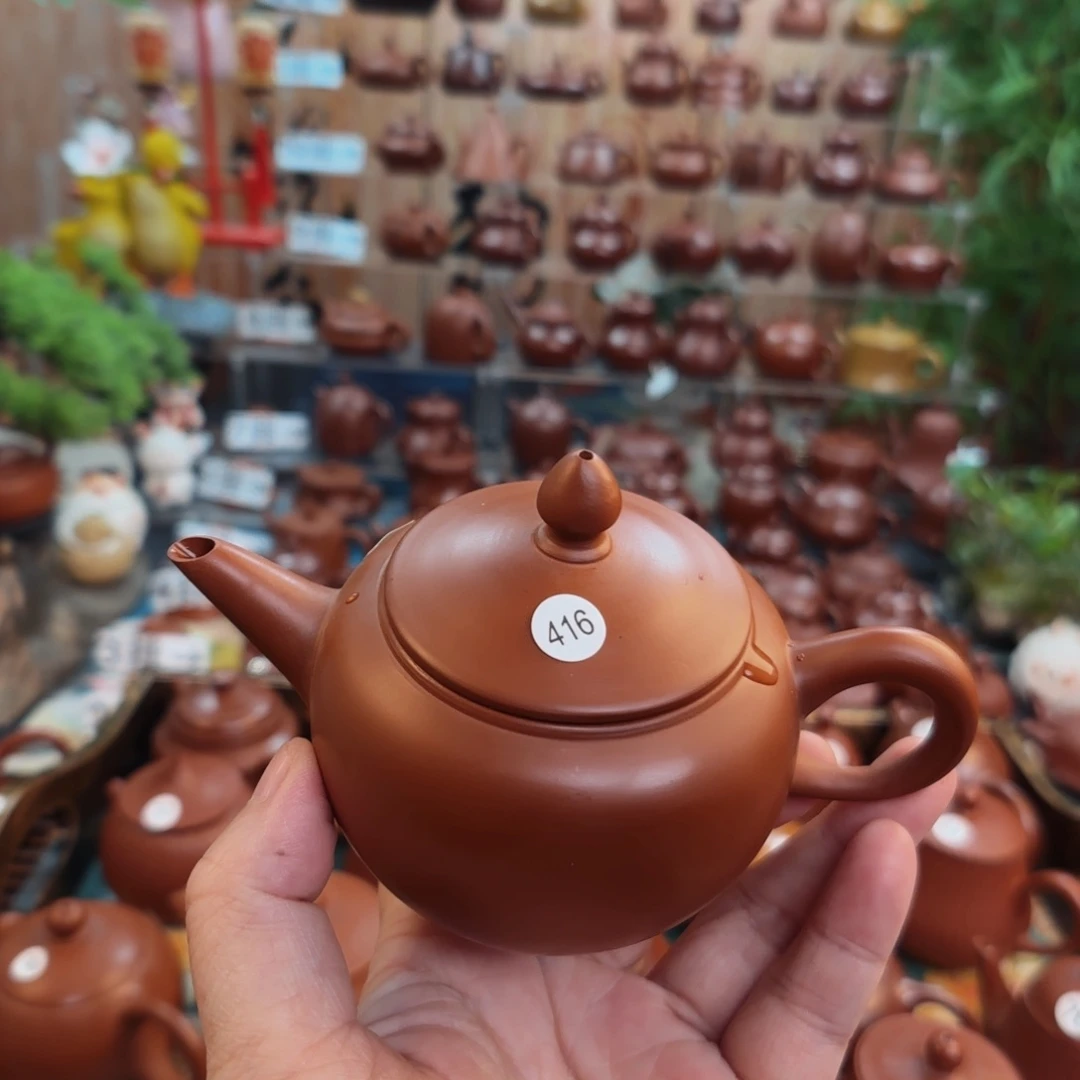 茶壶朱泥朱泥茶壶微瑕150C