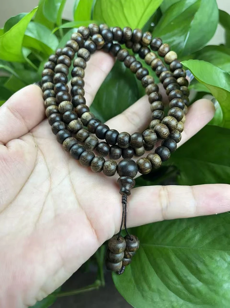 沉香越南芽庄白奇楠瘿子瘤疤8mm苹果珠