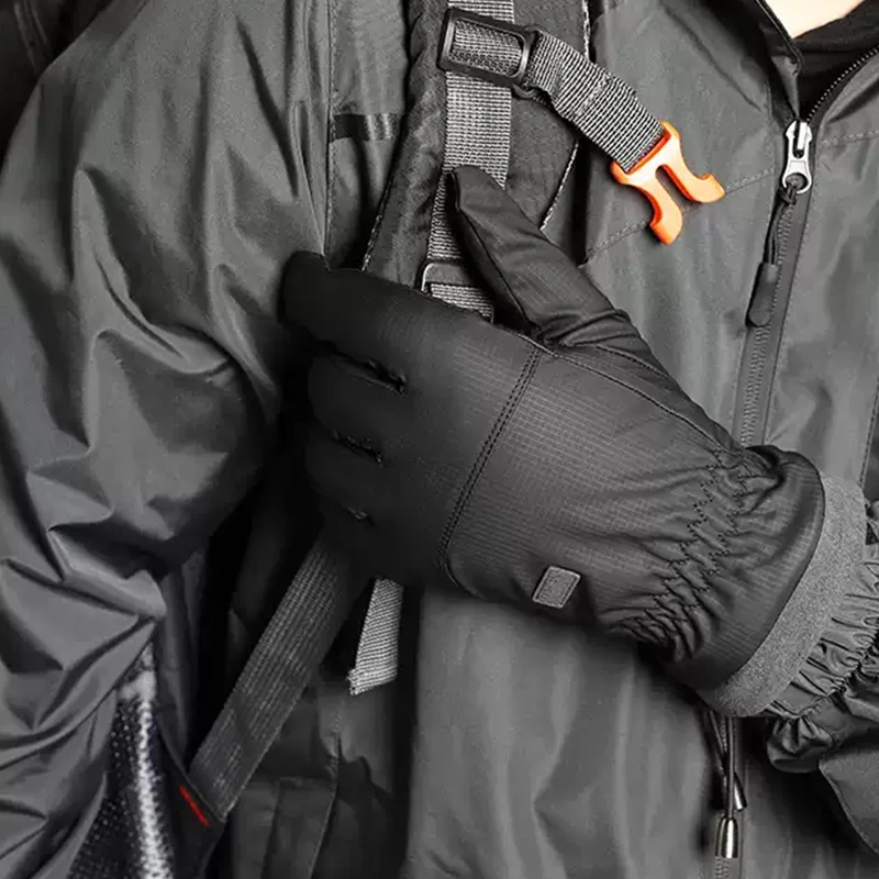 冬季触碰加绒保暖手套一双