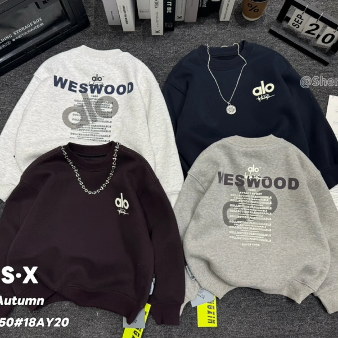 【新疆包邮】软糯字母卫衣百搭不挑人儿童卫衣2025年新款18AY20