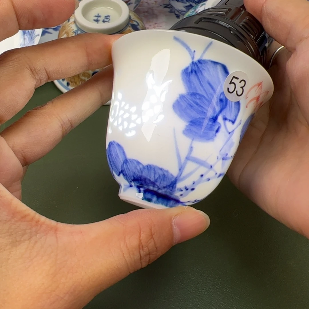 陶瓷景德镇纯手工纯手绘茶具木木53