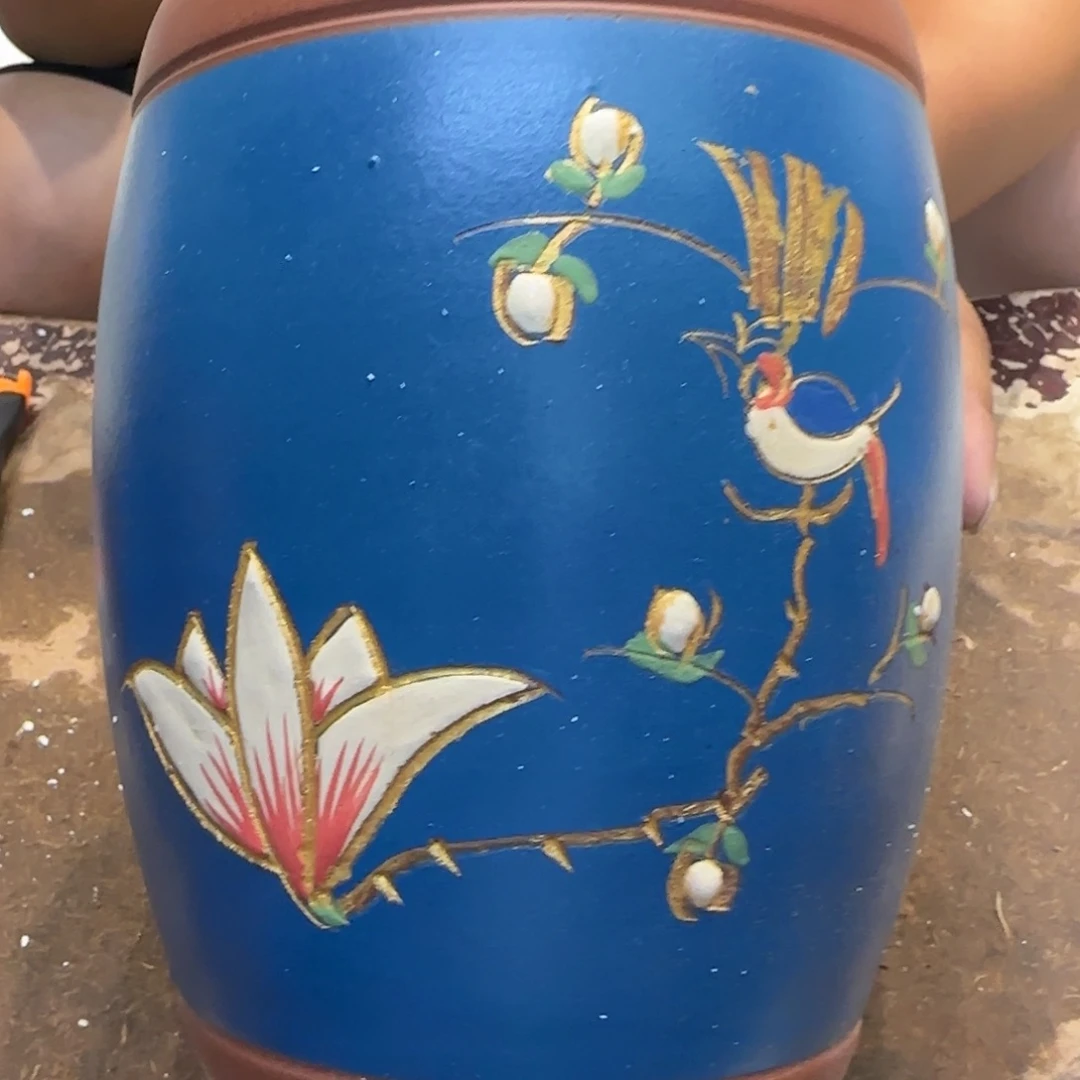 紫砂花盆口径16高度23