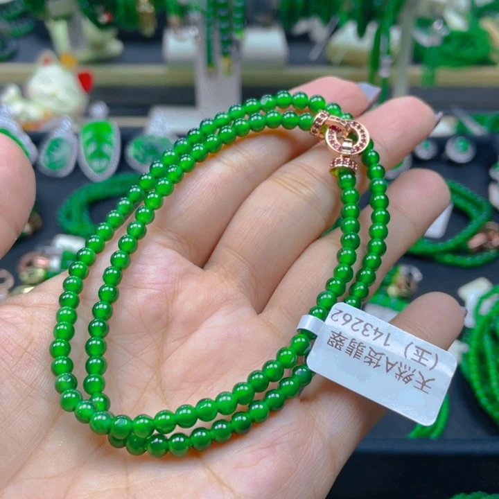 翡翠未镶嵌颈饰锁骨链4