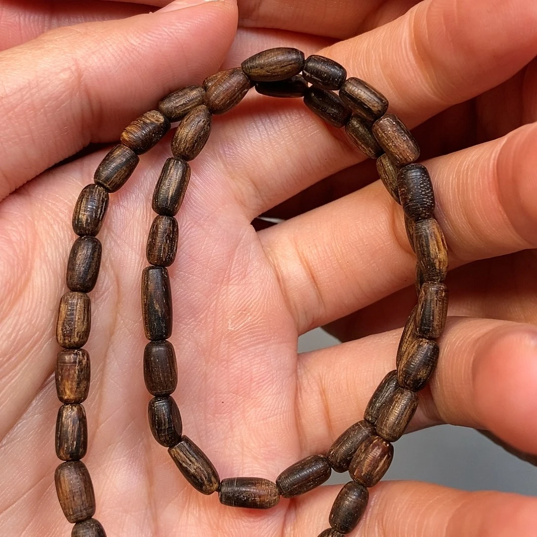 沉香手串天然野文莱沉水5克，07