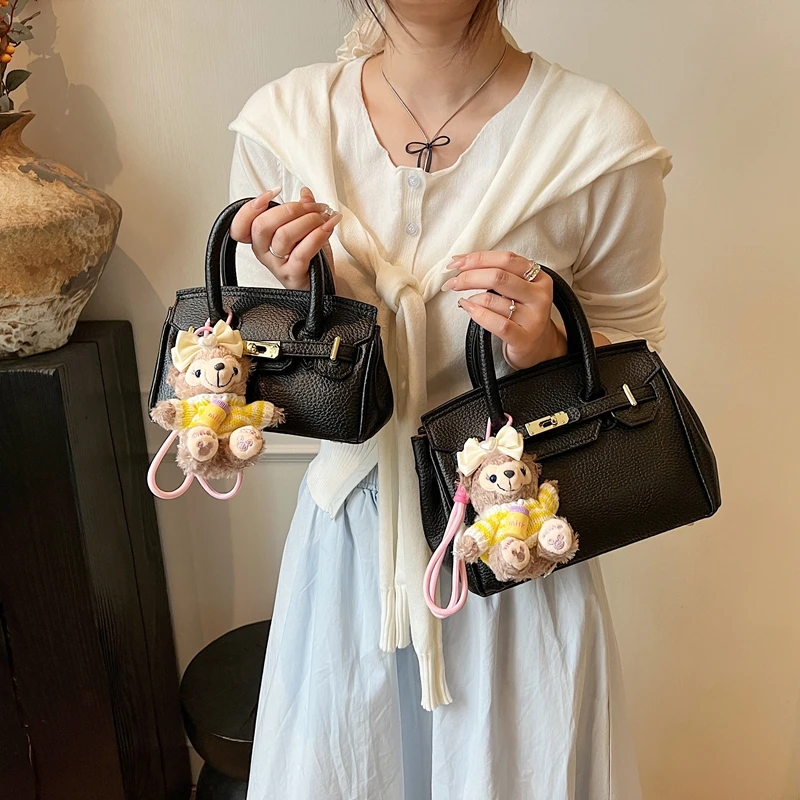 高级感铂金包2025新款百搭单肩斜跨包潮流时尚凯丽包小拎包托特包