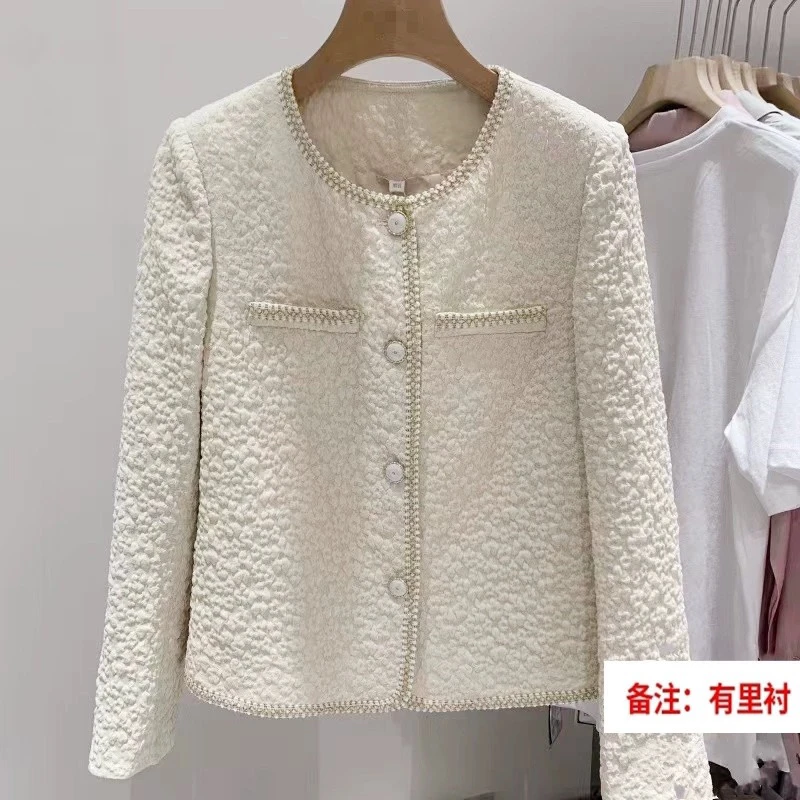 【Z2479】圆领长袖女短外套百搭L4