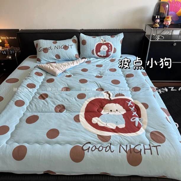 Linda｜春秋被A类双面针织棉可机洗学生可爱学生宿舍单人
