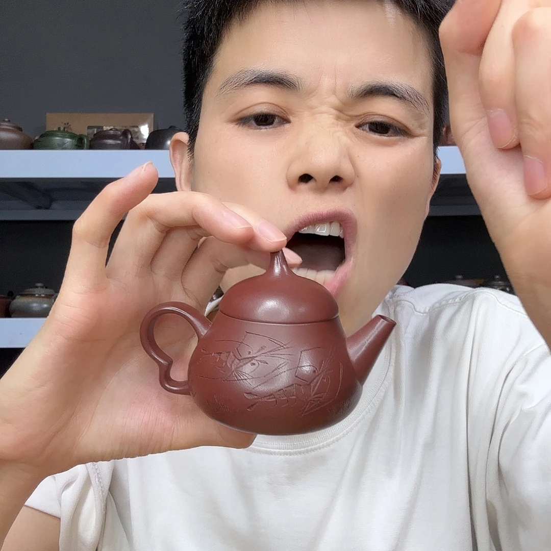 茶壶底槽青民间手艺人全手工制作