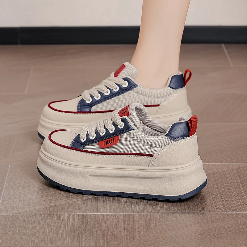 跃步2025年夏季新款女休闲轻便板鞋休闲鞋厚底时尚女鞋韩版鞋女鞋