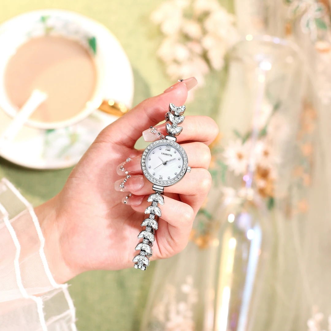 美人鱼系列女士轻奢防水手表潮流精致小巧满钻时尚气质高端百搭款