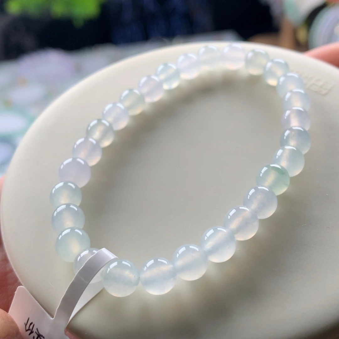 翡翠未镶嵌手链卡6.5