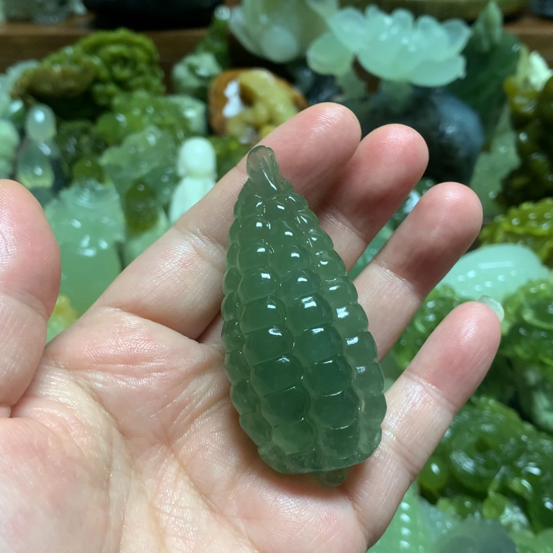 岫玉未镶嵌手把手把