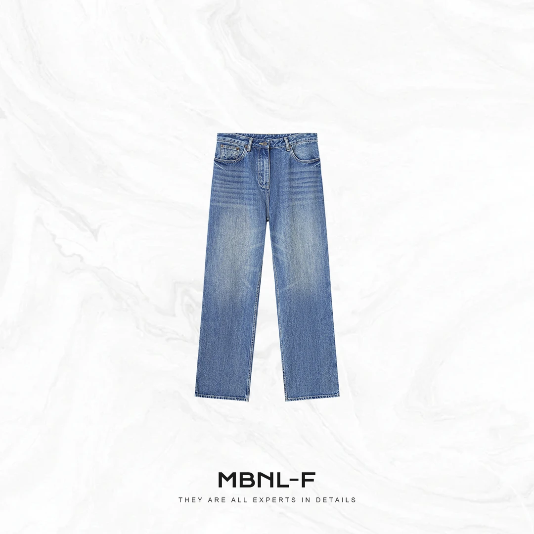 MBNL-F“菲力牛仔” 100%棉柔软渐变洗水百搭牛仔裤 秦磊TH-KZ606