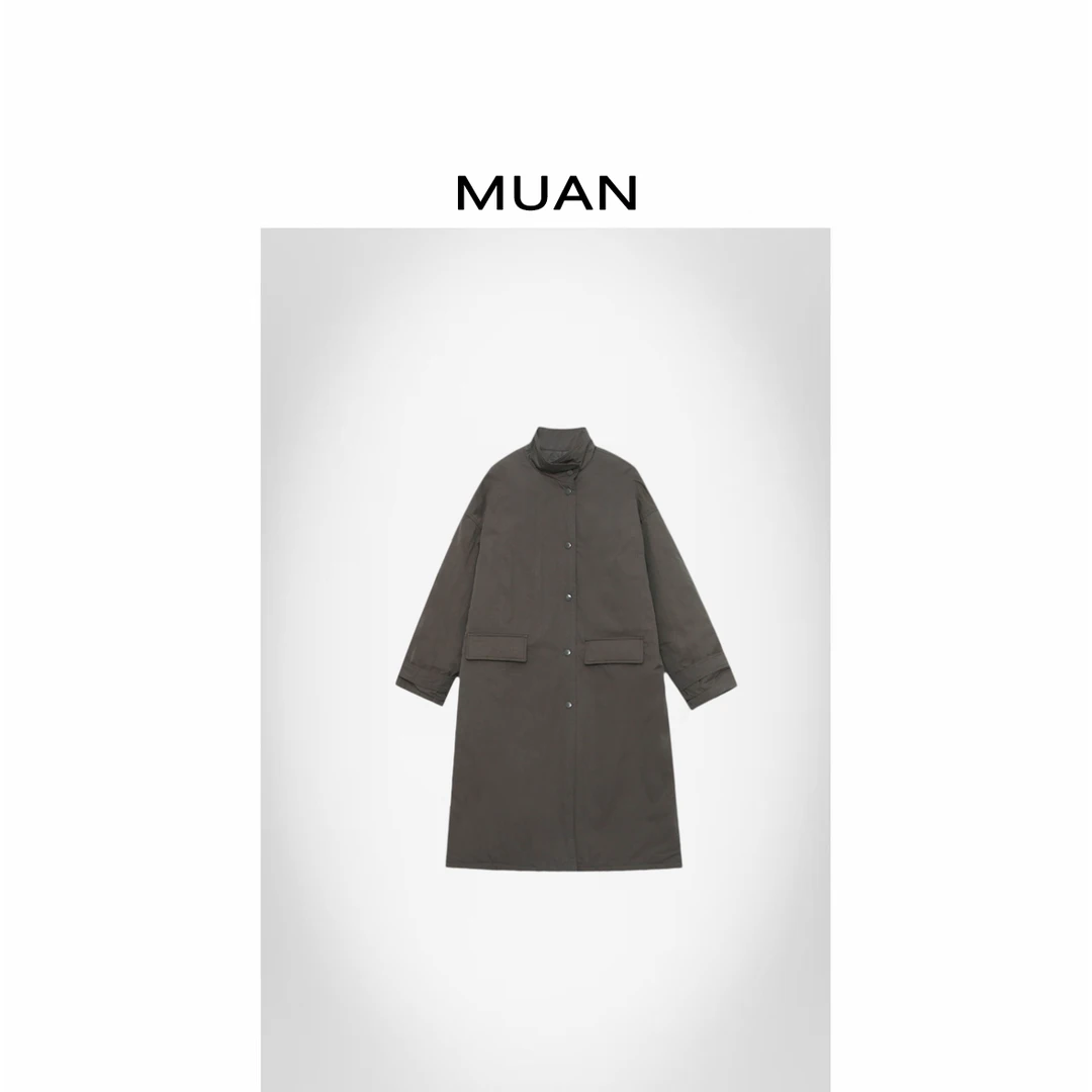 木小妹MUAN：《柏林时代棉服》定制高级简约长袖棉服外套女D-JD-8523