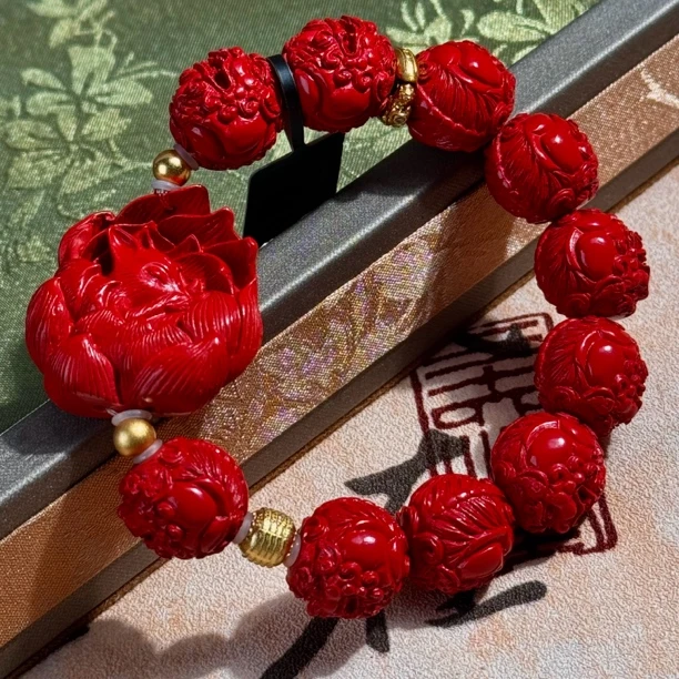 含辰砂工艺品D617X 朱砂狐貔貅阵