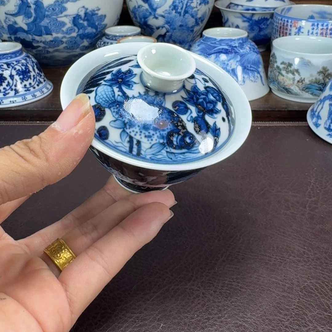 o***o瓷片当代景德镇陶瓷手绘茶具