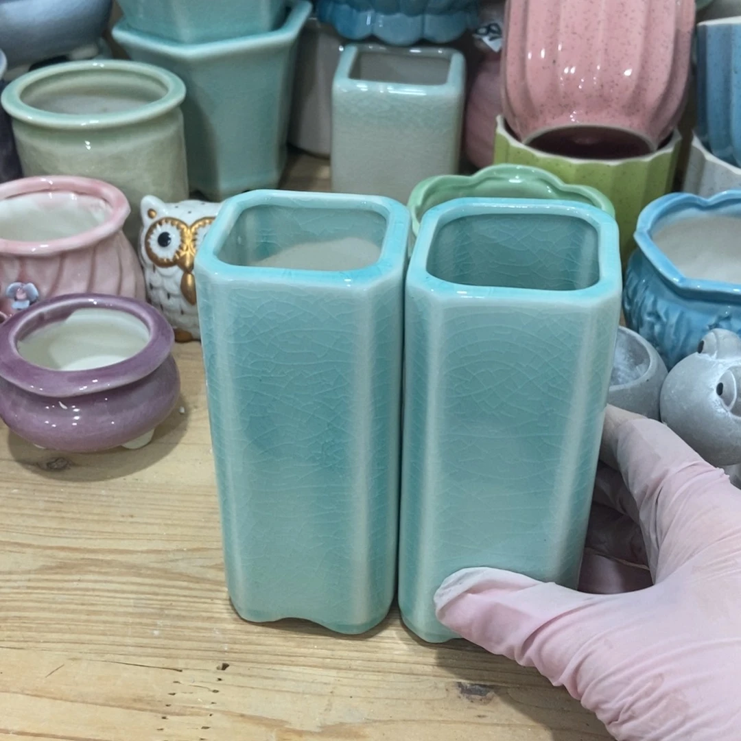 红陶高温陶瓷花盆