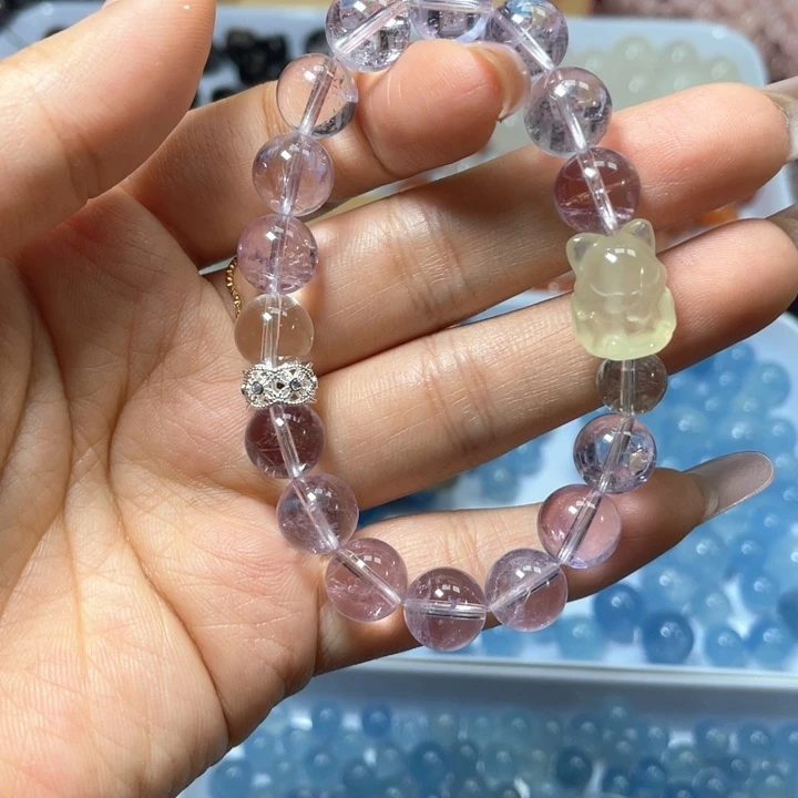 水晶未镶嵌手链紫水