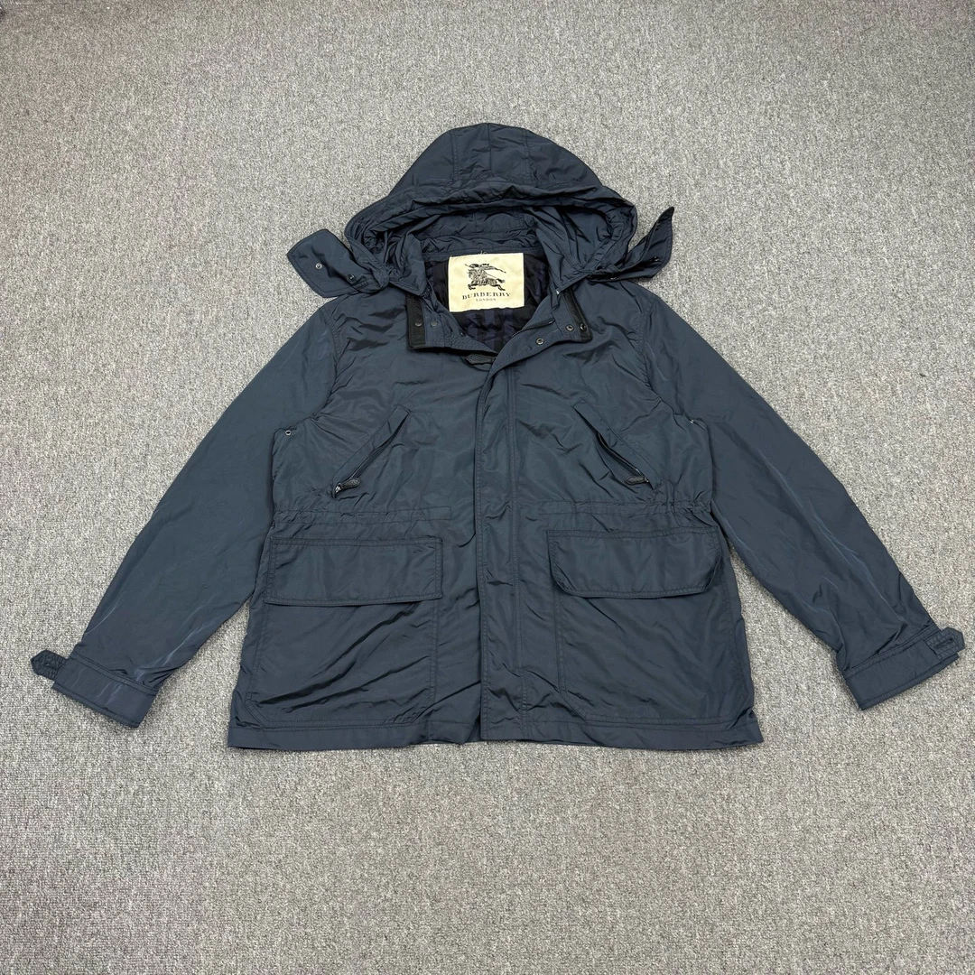 99新 BURBERRY/博柏利 17111965 巴宝莉 藏蓝色夹克外套 54码95新