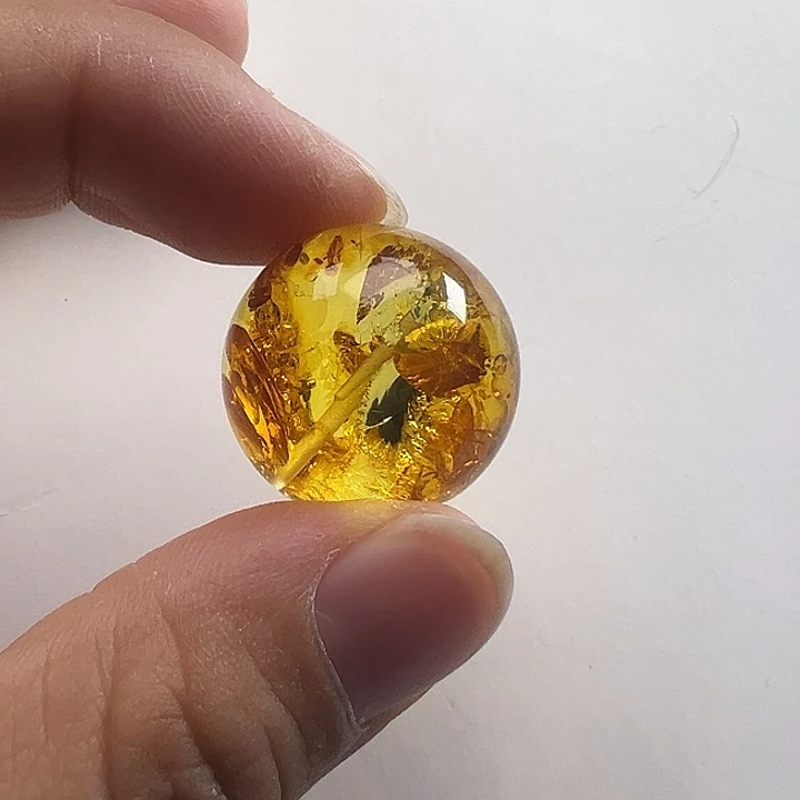 森***潢琥珀（花珀）颈饰未镶嵌