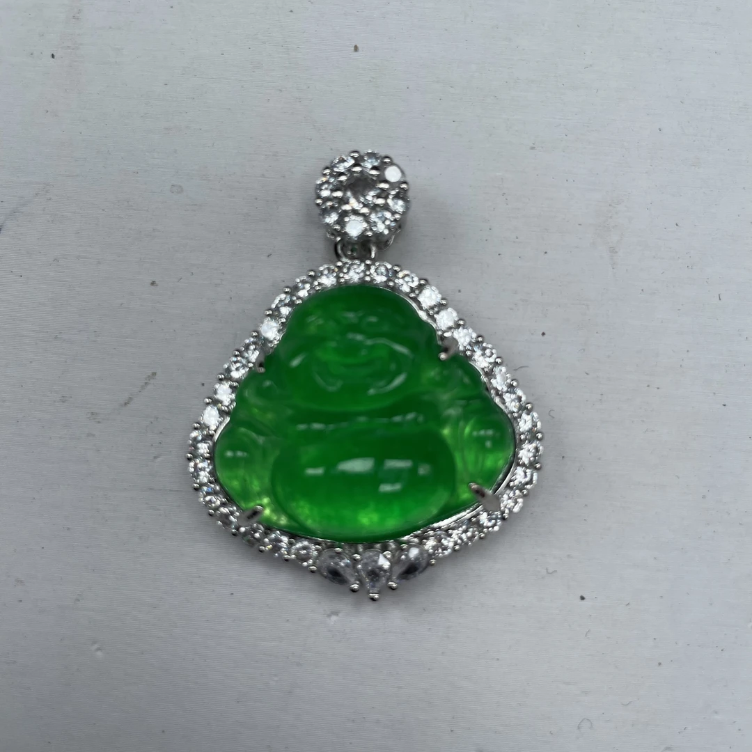 A855绿色佛公吊坠时尚百搭女款多样发货其一