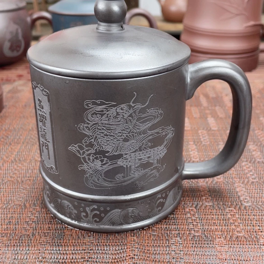 【闪购商品】紫砂茶杯宜兴原矿紫砂盖杯微瑕